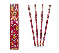 Smiggle Pencils x 4 Pack Scented HB Wooden With Eraser Top (Party Mix)