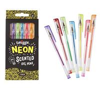 Smiggle Rollerball Gel Pens x7 Pack Scented Multicoloured Neon