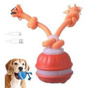 Smilamo Power Tail 2.0 Dog Toy, 2025 New Interactive Dog Ball, Automatic Dogs Walker Toy, Smart Jumping Ball for Dogs for Daily Training (Orange)