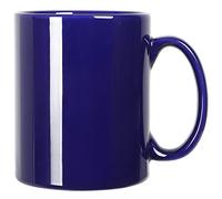 Smilatte 20 OZ Extra Large Ceramic Coffee Mug, M017 Classic Porcelain Boss Super Big Tea Cup with Handle for Office and Home, Blue