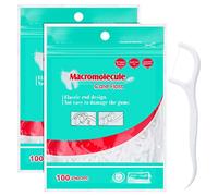 Smilcloud 200 Pcs Dental Floss Stick, Disposable Toothpicks Teeth Stick Floss Picks Tooth Picks Sticks Interdental Cleaning Tool for Travel Home Office Restaurant