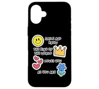 Smile And Know The King Loves You Jesus Is My King Christian Case for iPhone 16 Plus