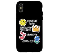 Smile And Know The King Loves You Jesus Is My King Christian Case for iPhone X/XS