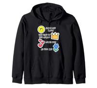 Smile And Know The King Loves You Jesus Is My King Christian Zip Hoodie