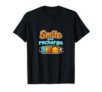 Smile and Recharge Battery Sun Chill Vibes T-Shirt
