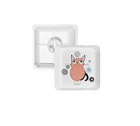Smile Animal Pink Cat PBT Keycaps for Mechanical Keyboard White OEM No Marking Print