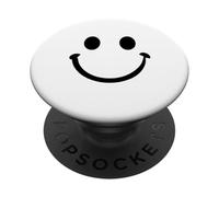 Smile & Be Happy - Friendly Face, Workout, Running, Jog, Gym PopSockets Adhesive PopGrip