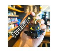 (Smile Black) How Train To Your Dragon Toothless Black White Dragons Doll Keychain Pendant Gift Kids
