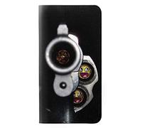 Smile Bullet Gun PU Leather Flip Case Cover For Motorola Moto G7 Power