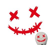 Smile Car Decal | Waterproof Smile Face Decals for Decorative, Funny Smile Car and Sticks, Helmets Stickers for Electric Bicycles Motorbike Helmets