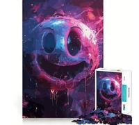 Smile Crazy Face Colorful Adults Puzzles 1000 Piece Jigsaws Strengthen Memory Quiet Calm Clean Edge Art Collectible 50x75cm