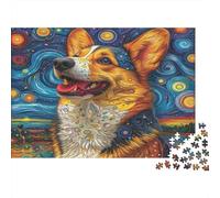 Smile Dog 1000 Piece Jigsaw Puzzle of Premium Cardboard Personalised Jigsaws As A Stress Relief Puzzle for Fun Activity for Home 38x26cm/1000pcs