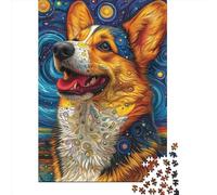 Smile Dog Jigsaw Puzzles Puzzle for Adults Kids. 1000 Piece Great Gifts Challenge Toy Educational Game Home Decoration for Educational Games Gifts 1000pcs (75x50cm)