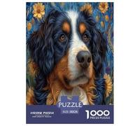 Smile Dog Jigsaw Puzzles Puzzle for Adults Kids. 1000 Piece Impossible Challenge Toy Educational Game Home Decoration for Adults& Kids Age 14 Years Up 38x26cm/1000pcs