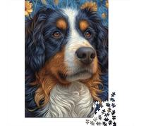 Smile Dog Jigsaw Puzzles Puzzle for Adults Kids. 1000 Piece Whimsical Challenge Toy Educational Game Home Decoration for Educational Games Gifts 1000pcs (75x50cm)