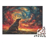 Smile Dog Puzzles for Adults 1000 Pieces with No Puzzle Dust Jig Saws As Difficult Puzzles for Tabletop Games And Digital Detox 38x26cm/1000pcs