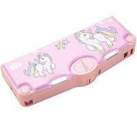 Smile dolL Pencil Case, Kawaii Pencil Case for Girls and Boys, Includes Eraser, Pencil Sharpener, Tape, Ruler, Multi-functional Design, ABS Material