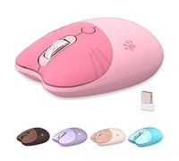 Smile dolL Wireless Silent Mouse, Light and Portable, Compatible with Windows Series Mac OS Series, Suitable for Desktop Computer, Laptop, MacBook, IPad. (Wireless, Pink)