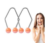 Smile Exerciser - Fashionable Stainless Steel Muscle Trainer for Cheeks,Airline Stewardess Supplies for Sleeping, Working, Reading, Studying, Typing