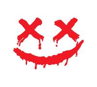 Smile Face Sticker for Car, Funny Car Sticker - Smiling Face Car Mode Decals, Adhesive Fridge Graphics, Decorative Bodies for Laptops