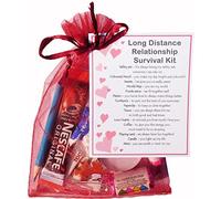 SMILE GIFTS UK Long Distance Relationship Survival Kit Gift (Great novelty present for Girlfriend or Boyfriend for Valentines, Birthday, Christmas, Anniversary or just because...)