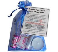 SMILE GIFTS UK Paramedic's Survival Kit Gift - Novelty Work Secret Santa | New job, work gift for colleague, Organza bag filled with items with fun and thoughtful reasons.