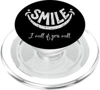 Smile I Will If You Will s Positive Vibe s Happy Quote PopSockets PopGrip for MagSafe