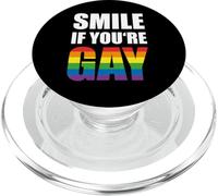 Smile if you're gay PopSockets PopGrip for MagSafe