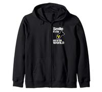 Smile, it's the end of the world Zip Hoodie