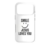 Smile Jesus Loves You Funny Faith God Christian Case for iPhone 17 Pro