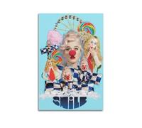 Smile Katy Perry Print Album Cover Signed Limited , Music Album Cover ,Pop Hip Hop Rap Singer Star Music Poster Aesthetic Canvas Wall Art for Girl And Boy Teens Dorm Decor 24x36inch(60x90cm) Unframe-s