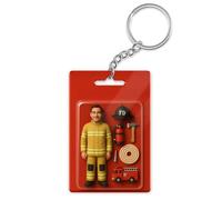 Smile lab Personalised Keyring for Dad - 3D Effect Custom Photo Name Acrylic Plaque Action Figures Decor Keychain - Father's Day Birthday Graduation Teacher Appreciation Gifts For Women Men Nurse