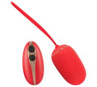 SMILE Love Ball - wearable rechargeable wireless vibrating egg (red)