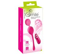 SMILE Love Balls - wearable remote-control vibrating egg - 82 g (pink)