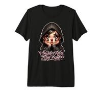 Smile Now CRY Later Chicana Payasa Tattoo Chicano Artwork Premium T-Shirt