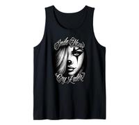 SMILE NOW CRY LATER Chicana Payasa Tattoo Cholo Clown Girl Tank Top