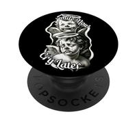 Smile Now Cry Later Chicano Angel Baby Cherubs PopSockets Adhesive PopGrip