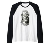 Smile Now Cry Later Chicano Angel Baby Cherubs Raglan Baseball Tee