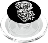 Smile Now Cry Later Chicano Clown Theater Masks PopSockets PopGrip for MagSafe