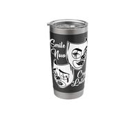 Smile Now Cry Later Chicano Payasa Mask Stainless Steel Insulated Tumbler