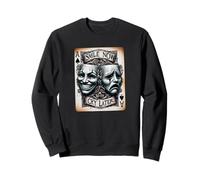 SMILE NOW CRY LATER Shirt Gothic Clown Masks Chicana Chicano Sweatshirt