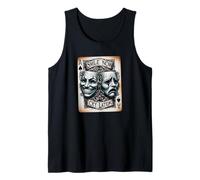 Smile Now CRY Later Shirt Gothic Clown Masks Chicana Chicano Tank Top
