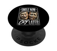 Smile Now Cry Later Theater Masks PopSockets Adhesive PopGrip