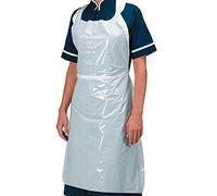 Smile-Packaging 200 Flat Packed White Disposable Antibac Aprons