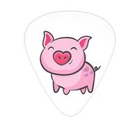 smile pink pig Advanced guitar pick 12 pieces Three thicknesses for bass, electric guitar, acoustic guitar bag