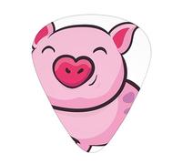 Smile Pink Pig Guitar Paddle 12 Pack Guitar Pickup Suitable For Playing Acoustic Guitars, Electric Guitars, Etc.