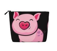 Smile Pink Pig Waterproof Large Capacity with Zipper Travel Business Trip Home Multifunctional Makeup Bag Storage Bag Coin Purse