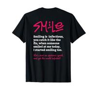Smile Positive Mental Health Message, Spread Positivity T-Shirt