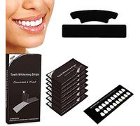 Smile Stains-Gone Strips, Teeth Whitening Strips, Teeth Whitening, Remove Coffee, Tea Smoking & Wine Stains, Fast & Effective, Activated Carbon Teeth Sticker (14 Pairs)