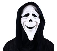 (Smile) Suit Scream Adult Mask Ghost Face Cosplay Halloween Dress Accessory Decor Party
